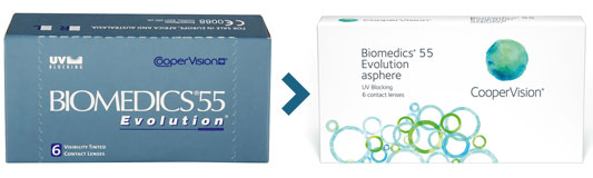 Biomedics 55 Evelutions lenzen